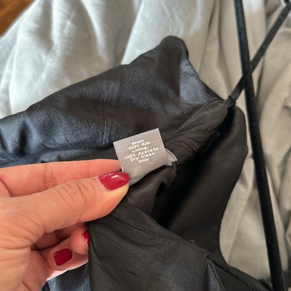 Ann Taylor 100% Raw Silk Strapless Bow Evening Dress - Picture 10 of 10